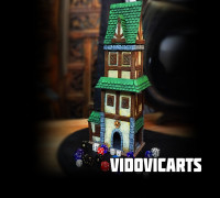 Medieval Dice Tower 3D model