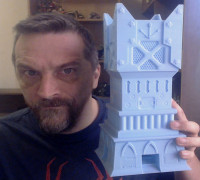 Four Way Techno Dice Tower 3D model