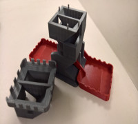 Modular Dice Tower with Fold-Up Trays 3D model