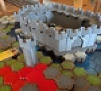 Heroscape Compatible Castle Hex Terrain 3D model