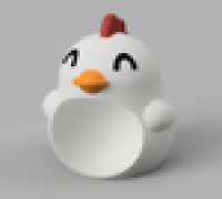  Clucky Easter Chicken 3D model