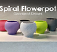 Spiral Flowerpot 3D model