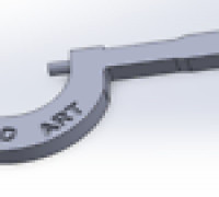 Micrometer Keychain 3D model