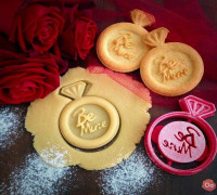 Be Mine Ring Cookie Cutter 3D model