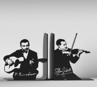 Django & Stephane Bookends 3D model
