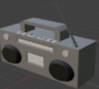 mini boombox 3D model