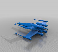 Rebel X-Wing (With R2 unit) 3D model