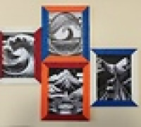 Modular frame 3D model