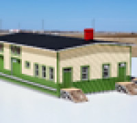 HO Scale Freight Shed 3D model