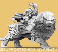 EMPEROR'S LION GUARD - PRESUPPORTED 3D model