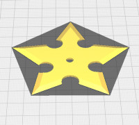 Chinese throwing star 3D model