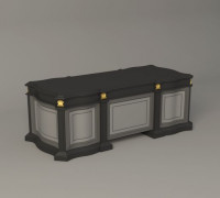 Classic Working Table 001 3D model