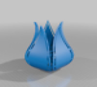 Lotus Lamp shade 3D model
