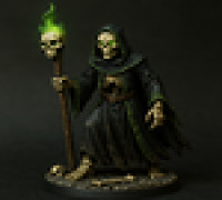 Skeleton Mage Miniature 3D model