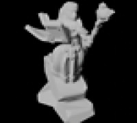 High elf lady mage 28mm scale 3D model