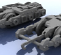 OO Scale Train - Bogie Collection #2 - Warhammer 3D model