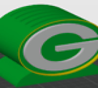 Packers G Logo Coaster Holder  3D model