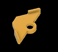 Template in mm chamfered corner 3D model