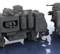 OO Train - Warhammer Style - 1 Segment Offset 3D model