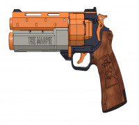 The Magpie -- Double Action Nerf Revolver (Half Dart) 3D model