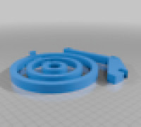 Popcorn paper cone holder 3D model