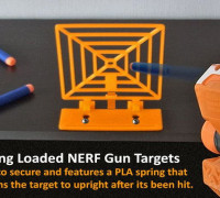 Spring Loaded Target for NERF Gun Fun! 3D model
