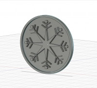 Snowflake_coaster 3D model