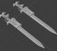 Space Janitors Sentry blades 3D model