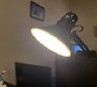 Parametric desk lamp light diffuser 3D model