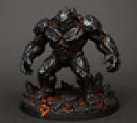Obsidian Colossus Miniature 3D model