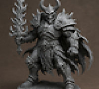 Death Knight Miniature 3D model