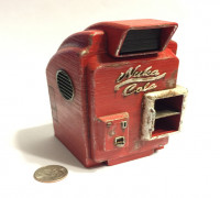 Fallout 4 Nuka Cola Machine (1:18 Scale) with Nuka Cola Bottle 3D model