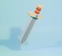 Sword but Block 3D model