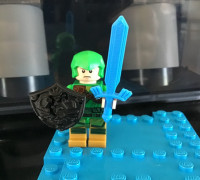 LEGO Zelda Shield 3D model