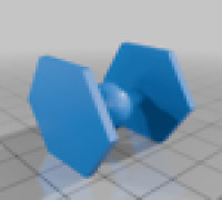 mini tie fighter 3D model