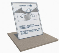 Charizard Card 3D - Carta Charizard 3D 3D model
