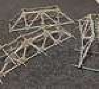 model truss bridge set 3D model