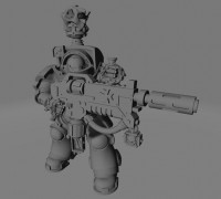 Dark Crusader Heavy Infantry Liquidator Squad 3D model
