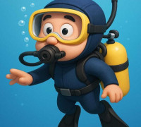 diver 3D Model for Printing 3D model