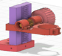 Adjustable monocular microscope clamp/bracket 3D model
