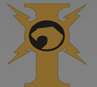 warhammer 40k custodes icon 3D model