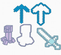 MINECRAFT CUTTER SET 3D model