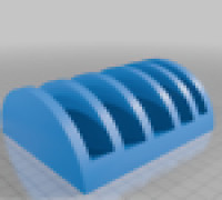 Round Cutting Board Holder 3D model