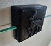 Glass / plexi bracket (mount) 3D model
