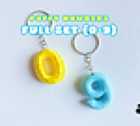 Puffy Numbers | Full 0-9 Set 3D model