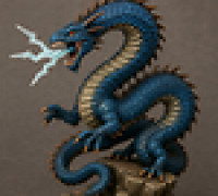 Lightning Dragon Miniature 3D model