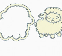 SHEEP SHEEP - COOKIE CUTTE 3D model