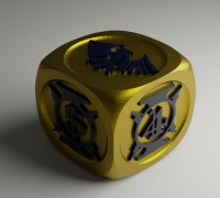 3x Custodes 16 mm Dice For 40K 3D model