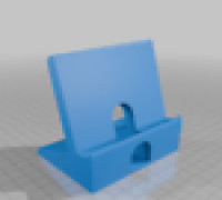 Cellphone holder with space for cable 3D model