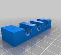 (3D Slash) EthernetCableHolder3hole 3D model
